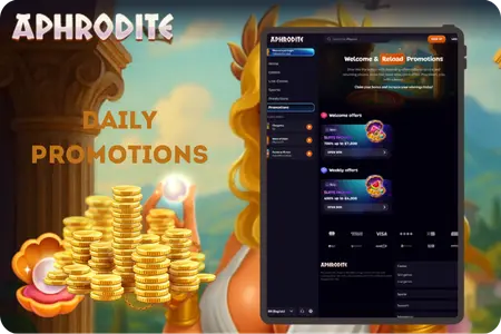 Aphrodite Casino daily promotion