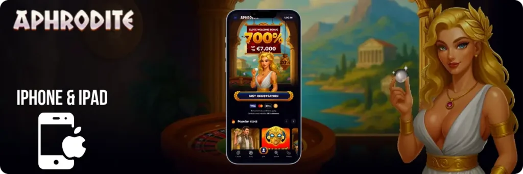 Aphrodite App on iOS system